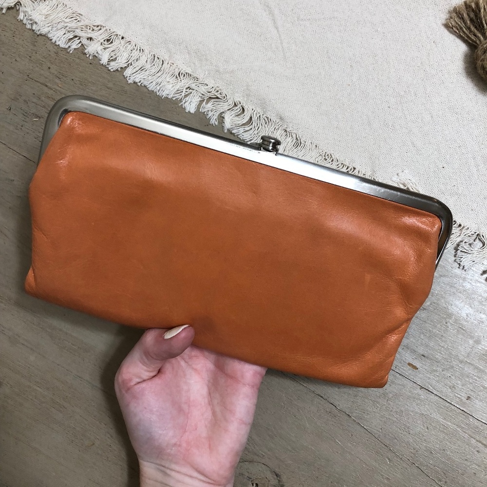 Hobo Lauren Wallet in Orange
